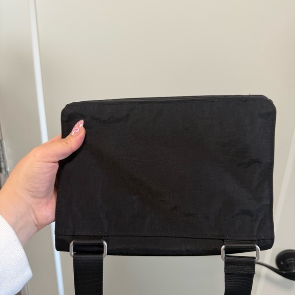 Baggallini Black‎ Nylon Crossbody Triple Compartment Accordion Travel Bag Purse - Picture 4 of 4